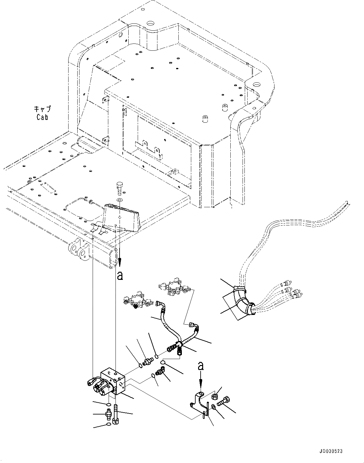 Схема запчастей Komatsu PC45MR-3 - ОСНОВН. КОНСТРУКЦИЯ, НАВЕСН. ОБОРУД ТРУБЫ (№-) ОСНОВН. КОНСТРУКЦИЯ, ОТВ. С ИЗМ. УГЛОМ DOZER, С ПРОПОРЦИОНАЛЬН. РЫЧАГ УПРАВЛ-Я, ДЛЯ СЕВ. АМЕРИКИ, PROVISION ДЛЯ -ДОПОЛН. АКТУАТОР ТРУБЫ,