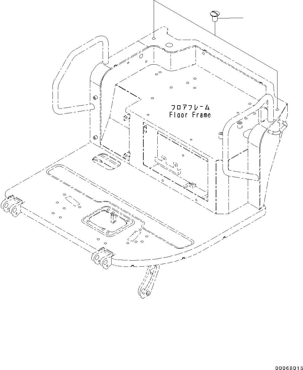 Схема запчастей Komatsu PC45MR-3 - КРЕПЛЕНИЕ ПОЛАING, КРЫШКА (№7-) КРЕПЛЕНИЕ ПОЛАING, ДЛЯ НАВЕСА