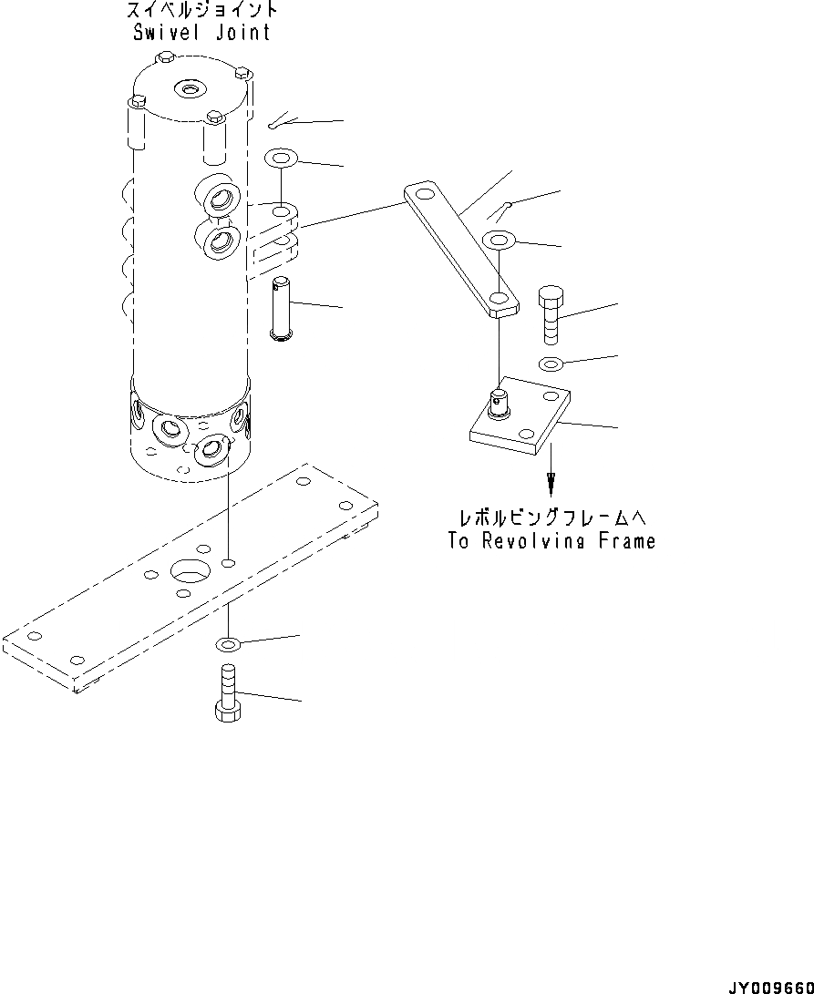 Схема запчастей Komatsu PC45MR-3 - ГУСЕНИЧНАЯ РАМА, ПОВОРОТНОЕ СОЕДИНЕНИЕ КРЕПЛЕНИЕ (№-) ГУСЕНИЧНАЯ РАМА, ДЛЯ СКОРОСТЬ ДВИЖЕНИЯ УПРАВЛ-Е, SPEED ТИП, ОТВ. С ИЗМ. УГЛОМ DOZER