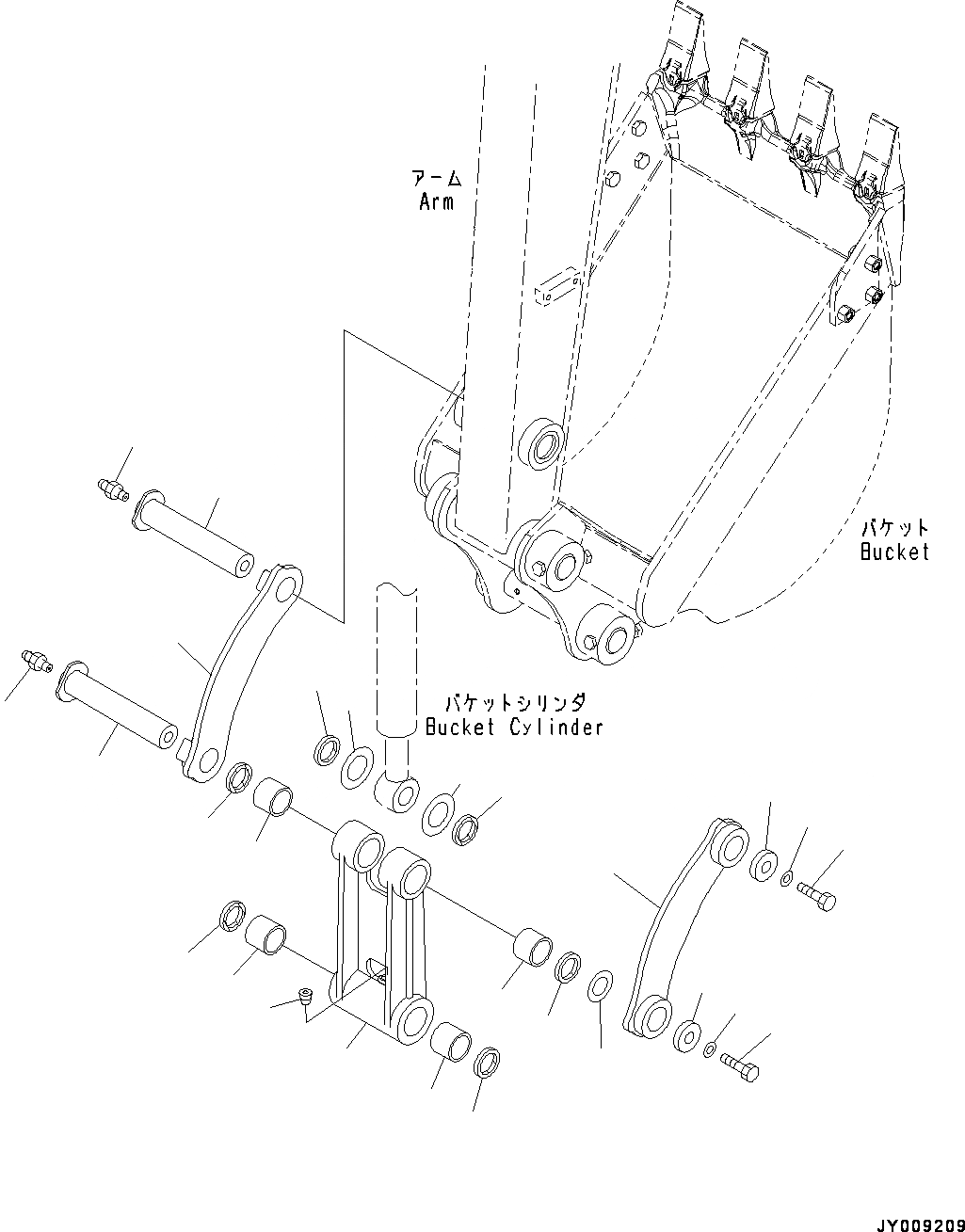 Схема запчастей Komatsu PC45MR-3 - РУКОЯТЬ, СОЕДИНЕНИЕ КОВША (№-) РУКОЯТЬ, 9MM, С НАВЕСНОЕ ОБОРУД-Е, ДЛЯ СЕВ. АМЕРИКИ
