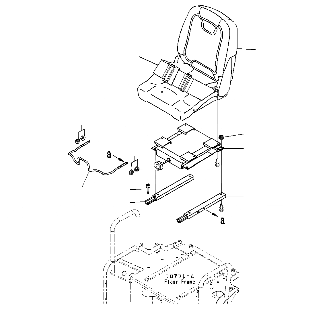 Схема запчастей Komatsu PC18MR-3 - СИДЕНЬЕ ОПЕРАТОРА (№-) СИДЕНЬЕ ОПЕРАТОРА, С ВОЗД. ПОДВЕСКОЙ, С -INCH РЕМЕНЬ БЕЗОПАСНОСТИ