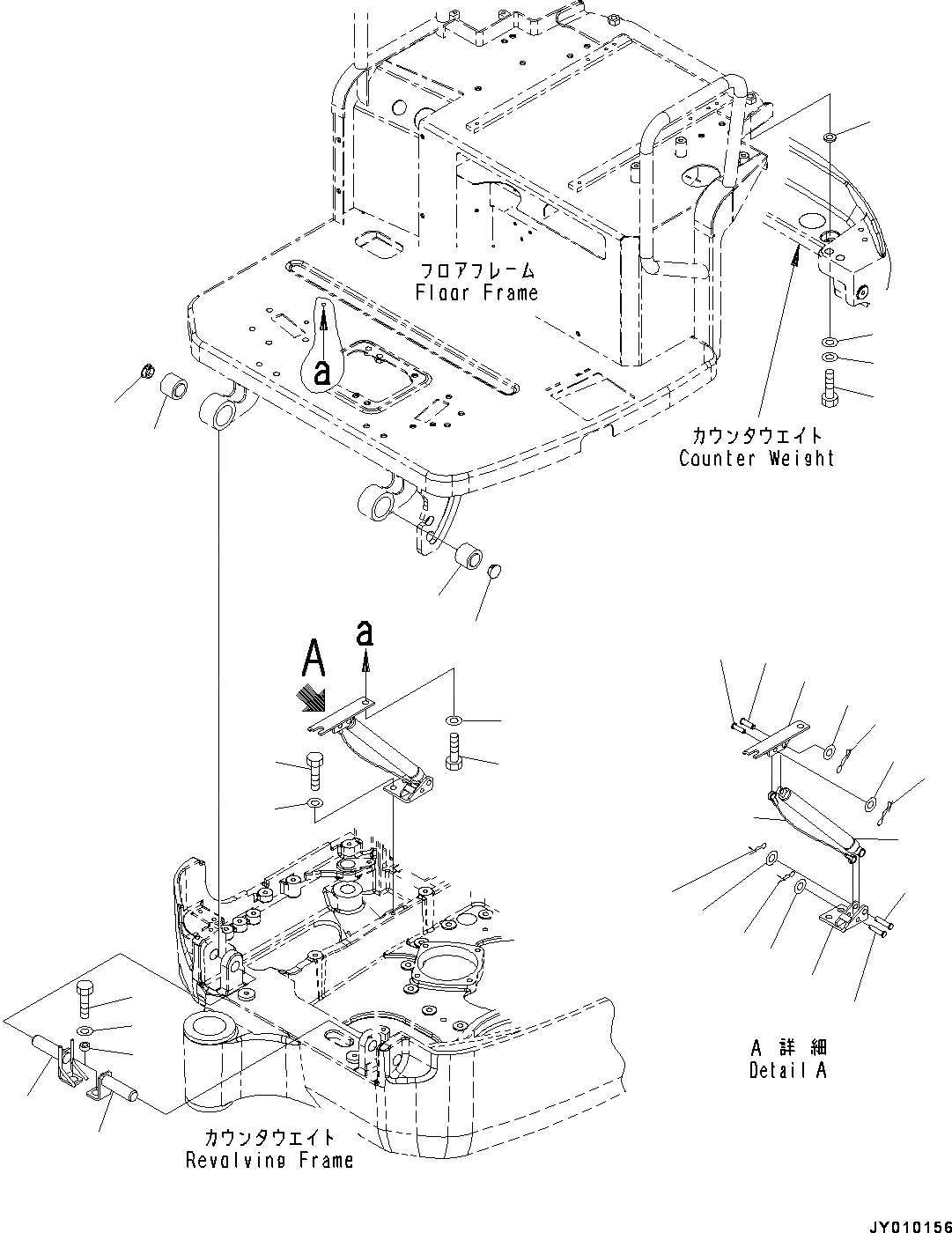Схема запчастей Komatsu PC18MR-3 - КРЕПЛЕНИЕ ПОЛАING, (/) (№-) КРЕПЛЕНИЕ ПОЛАING