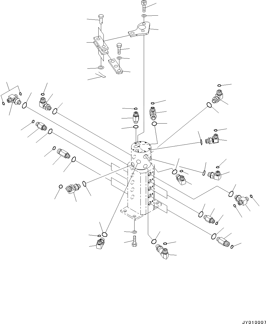 Схема запчастей Komatsu PC18MR-3 - ПОВОРОТНОЕ СОЕДИНЕНИЕ, СОЕДИНИТЕЛЬН. ЧАСТИ (№-) ПОВОРОТНОЕ СОЕДИНЕНИЕ, РЕГУЛЯТОР ТИП