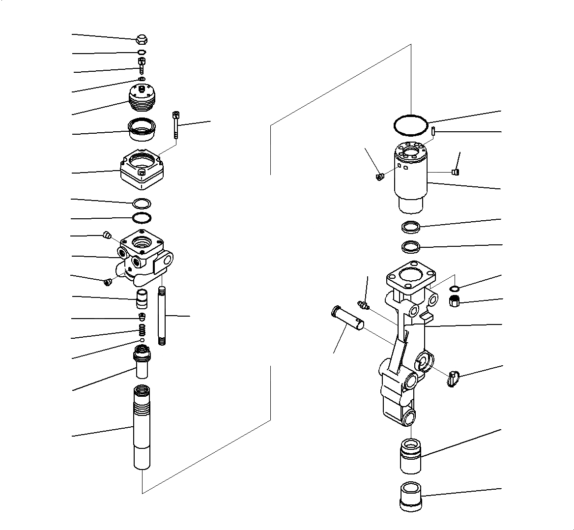 Схема запчастей Komatsu PC18MR-3 - РУКОЯТЬ, ВНУТР. ЧАСТИ, ГИДРОМОЛОТ (№-) РУКОЯТЬ, ДЛЯ MACHINE С ГИДРОМОЛОТОМ