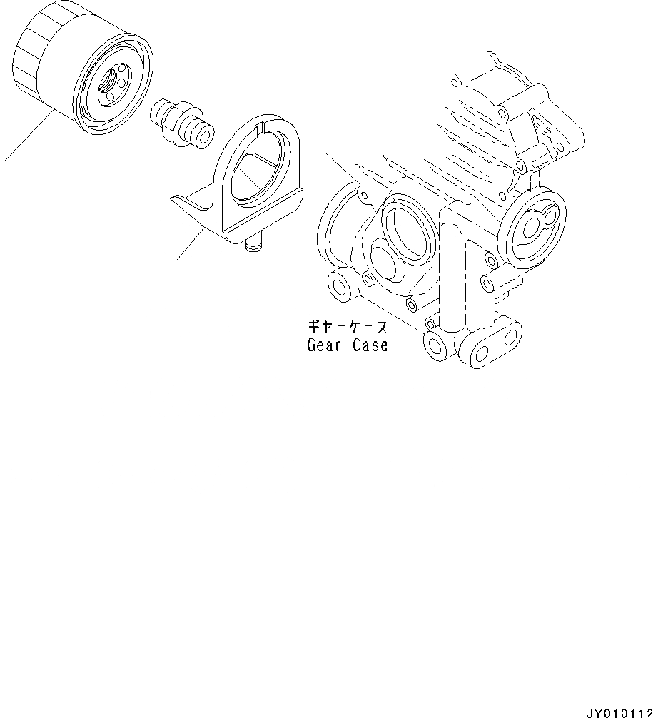 Схема запчастей Komatsu 3D67E-2A - ДВИГАТЕЛЬ, МАСЛ. ФИЛЬТР (№8A7-) ДВИГАТЕЛЬ, ОДИНОЧН. ЭЛЕМЕНТ ТИП