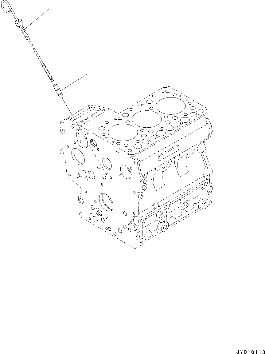 Схема запчастей Komatsu 3D67E-2A - ДВИГАТЕЛЬ, МАСЛЯНЫЙ ЩУП (№8A7-) ДВИГАТЕЛЬ, ДВОЙНОЙ ЭЛЕМЕНТ ТИП