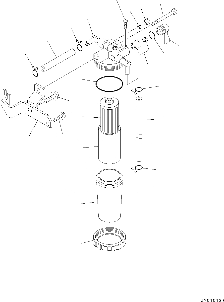 Схема запчастей Komatsu 3D67E-2A - ДВИГАТЕЛЬ, ТОПЛИВН. ФИЛЬТР. (№8A7-) ДВИГАТЕЛЬ, ДВОЙНОЙ ЭЛЕМЕНТ ТИП