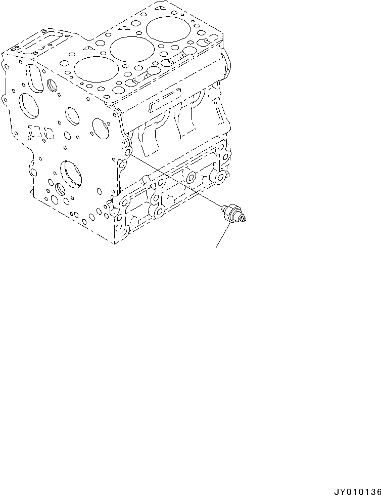 Схема запчастей Komatsu 3D67E-2A - ДВИГАТЕЛЬ, МАСЛ. ПЕРЕКЛЮЧАТЕЛЬ (№8A7-) ДВИГАТЕЛЬ, ДВОЙНОЙ ЭЛЕМЕНТ ТИП