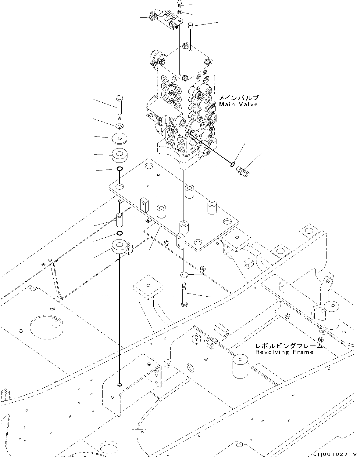Схема запчастей Komatsu PC130-8 - ОСНОВН. УПРАВЛЯЮЩ. КЛАПАН, -АКТУАТОР(№8-8) ОСНОВН. УПРАВЛЯЮЩ. КЛАПАН, -АКТУАТОР