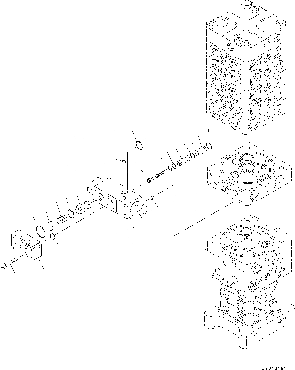 Схема запчастей Komatsu PC130-8 - ОСНОВН. УПРАВЛЯЮЩ. КЛАПАН, -АКТУАТОР, -ЧАСТИ ТИП(№8-) ОСНОВН. УПРАВЛЯЮЩ. КЛАПАН, -АКТУАТОР, -ЧАСТИ ТИП