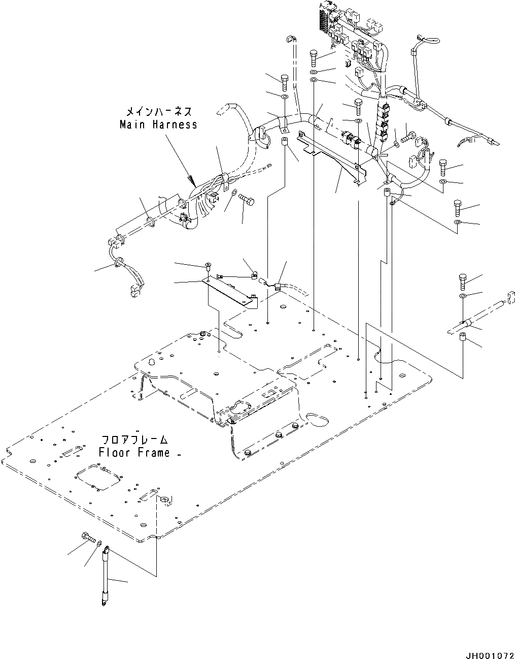 Схема запчастей Komatsu PC130-8 - КАБИНА, -АКТУАТОР, ОТВАЛ СПЕЦ-ЯIFICATION(№8-) КАБИНА, -АКТУАТОР, ОТВАЛ СПЕЦ-ЯIFICATION