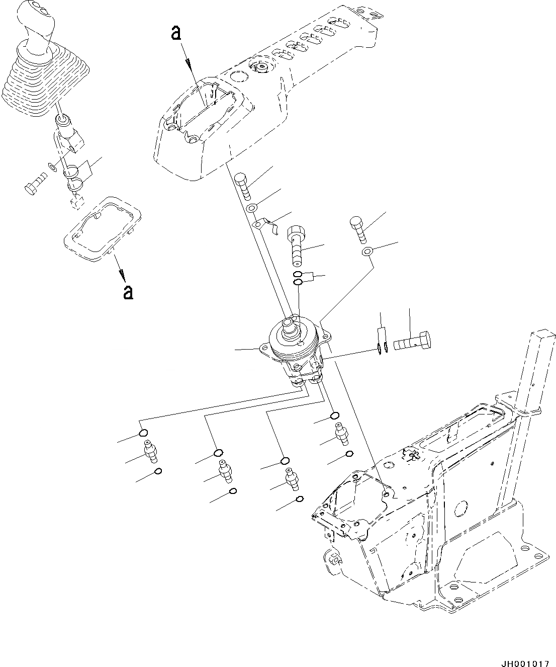 Схема запчастей Komatsu PC130-8 - КАБИНА, -АКТУАТОР, -ЧАСТИ ТИП(№8-) КАБИНА, -АКТУАТОР, -ЧАСТИ ТИП