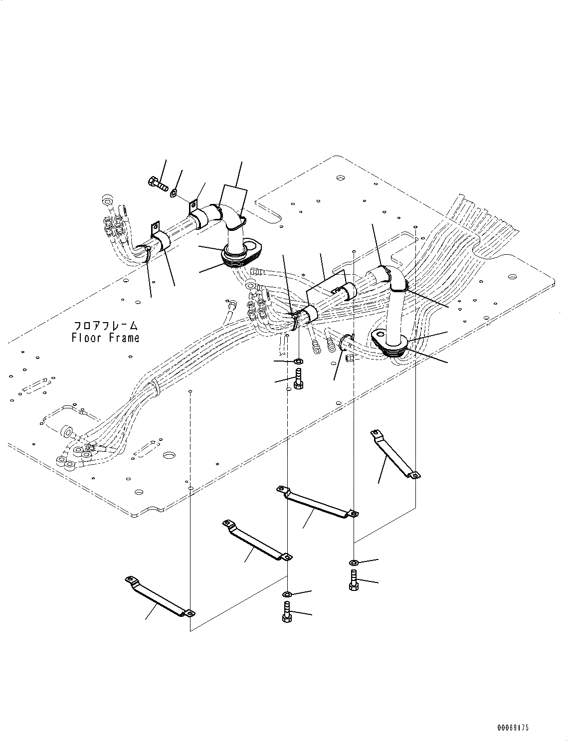 Схема запчастей Komatsu PC130-8 - КАБИНА, -АКТУАТОР, ОТВАЛ СПЕЦ-ЯIFICATION(№8-) КАБИНА, -АКТУАТОР, ОТВАЛ СПЕЦ-ЯIFICATION