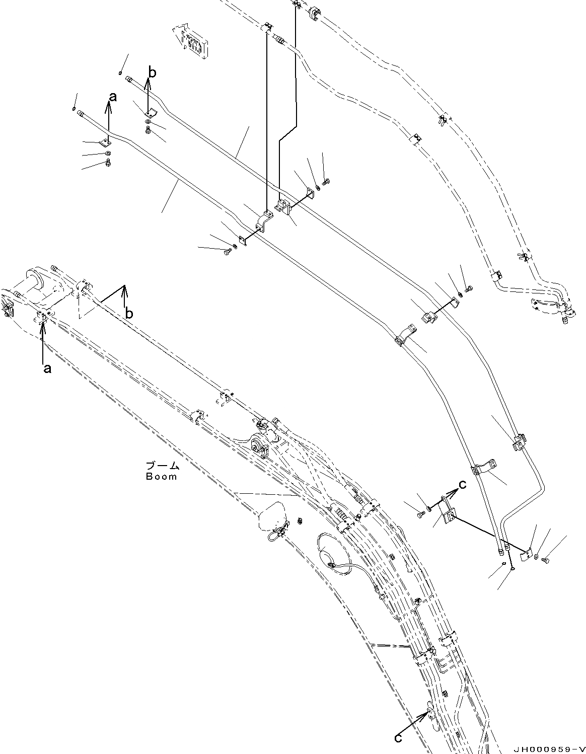 Схема запчастей Komatsu PC130-8 - СТРЕЛА, -АКТУАТОР(№8-) СТРЕЛА, -АКТУАТОР