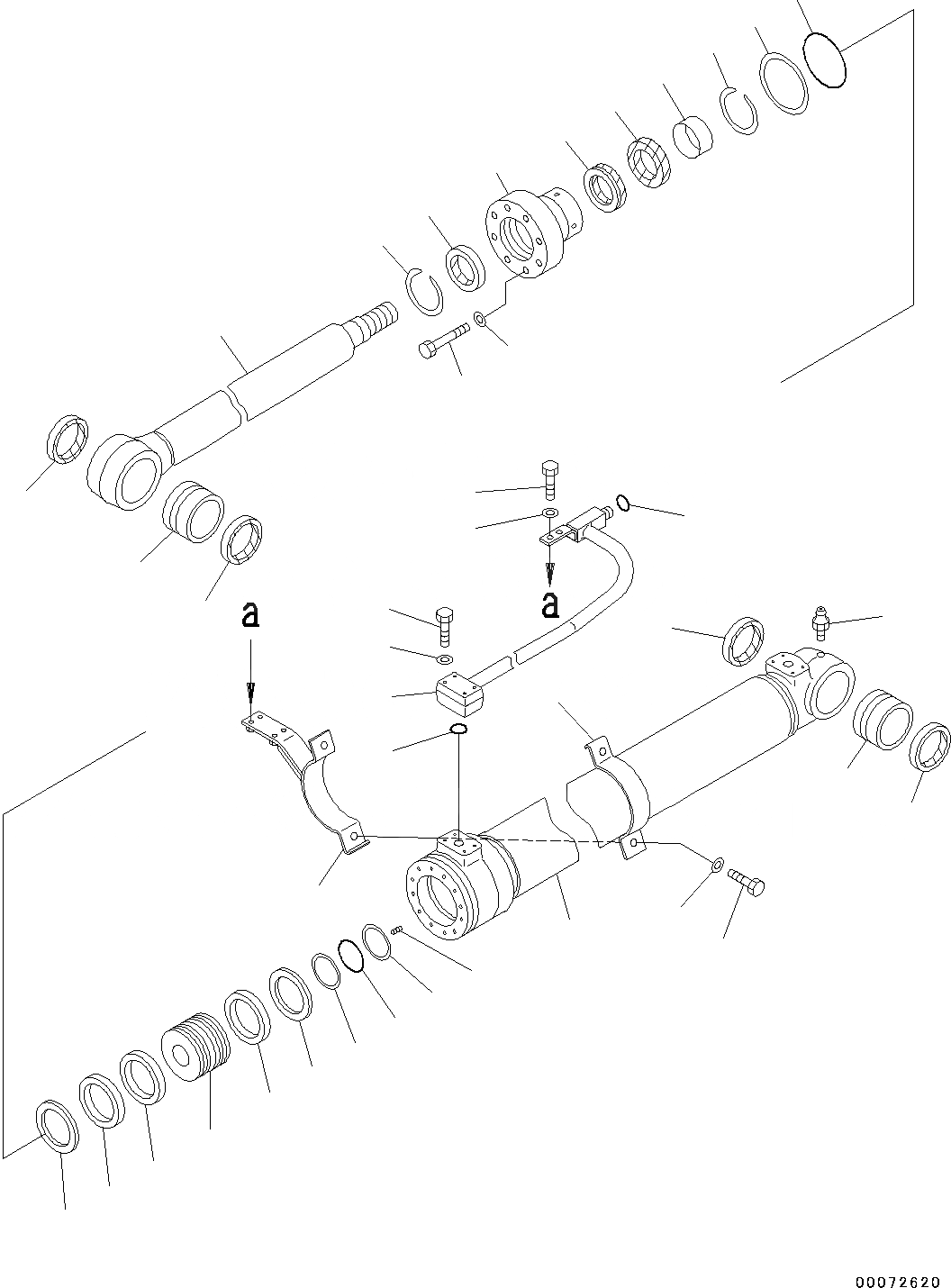 Схема запчастей Komatsu PC130-8 - ЦИЛИНДР СТРЕЛЫ, ДЛЯ КЛАПАНА ПЕРЕГРУЗКИ(№8-) ЦИЛИНДР СТРЕЛЫ, ДЛЯ КЛАПАНА ПЕРЕГРУЗКИ