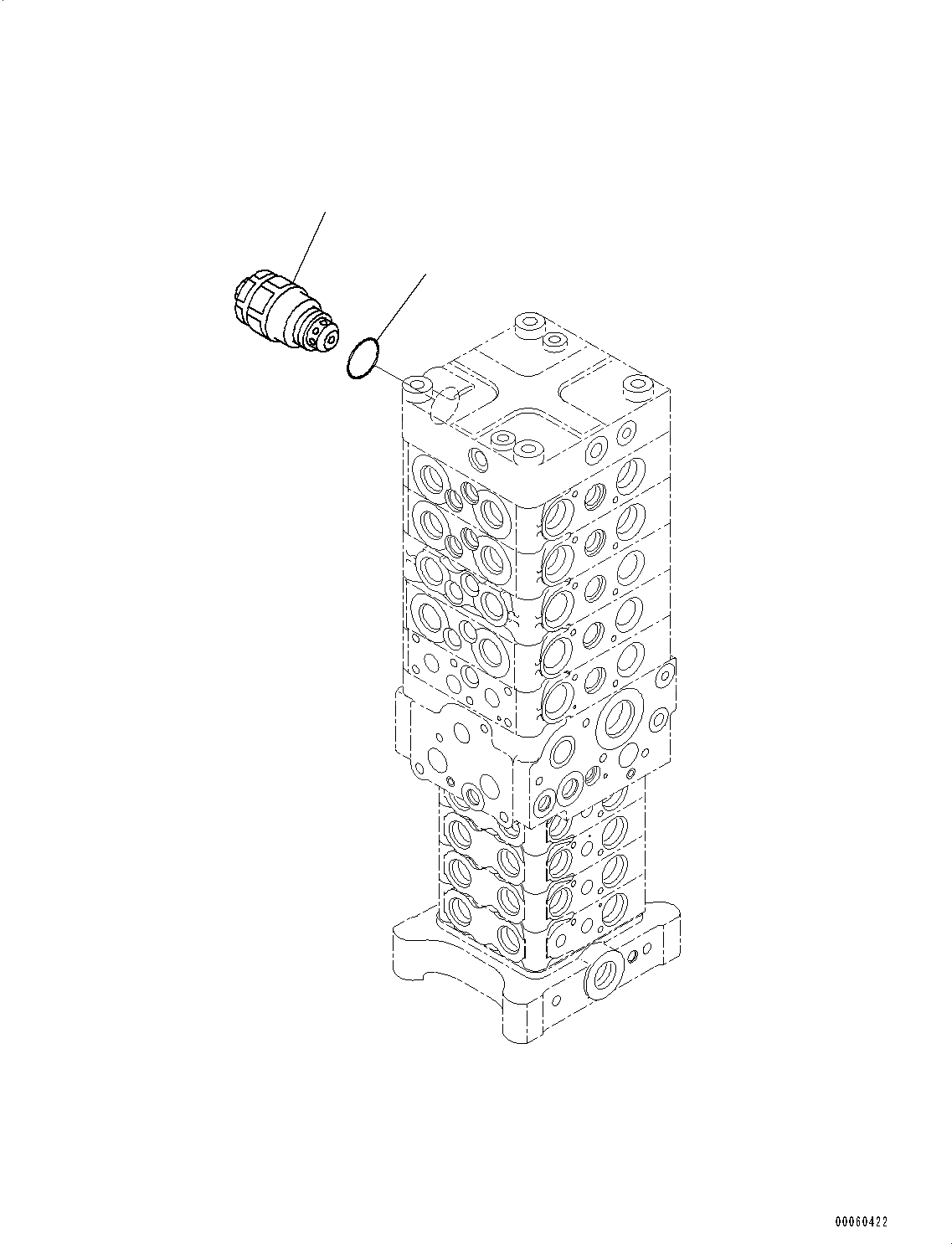 Схема запчастей Komatsu PC130-8 - ОСНОВН. УПРАВЛЯЮЩ. КЛАПАН, -АКТУАТОР, -ЧАСТИ ТИП, ОТВАЛ СПЕЦ-ЯIFICATION H ГИДРАВЛИКА