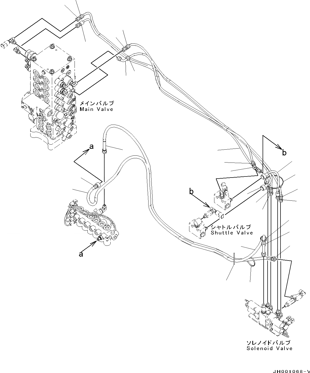 Схема запчастей Komatsu PC130-8 - -ДОПОЛН. АКТУАТОР КОНТУР, БЫСТРОСЪЕМН. МЕХ-М H ГИДРАВЛИКА
