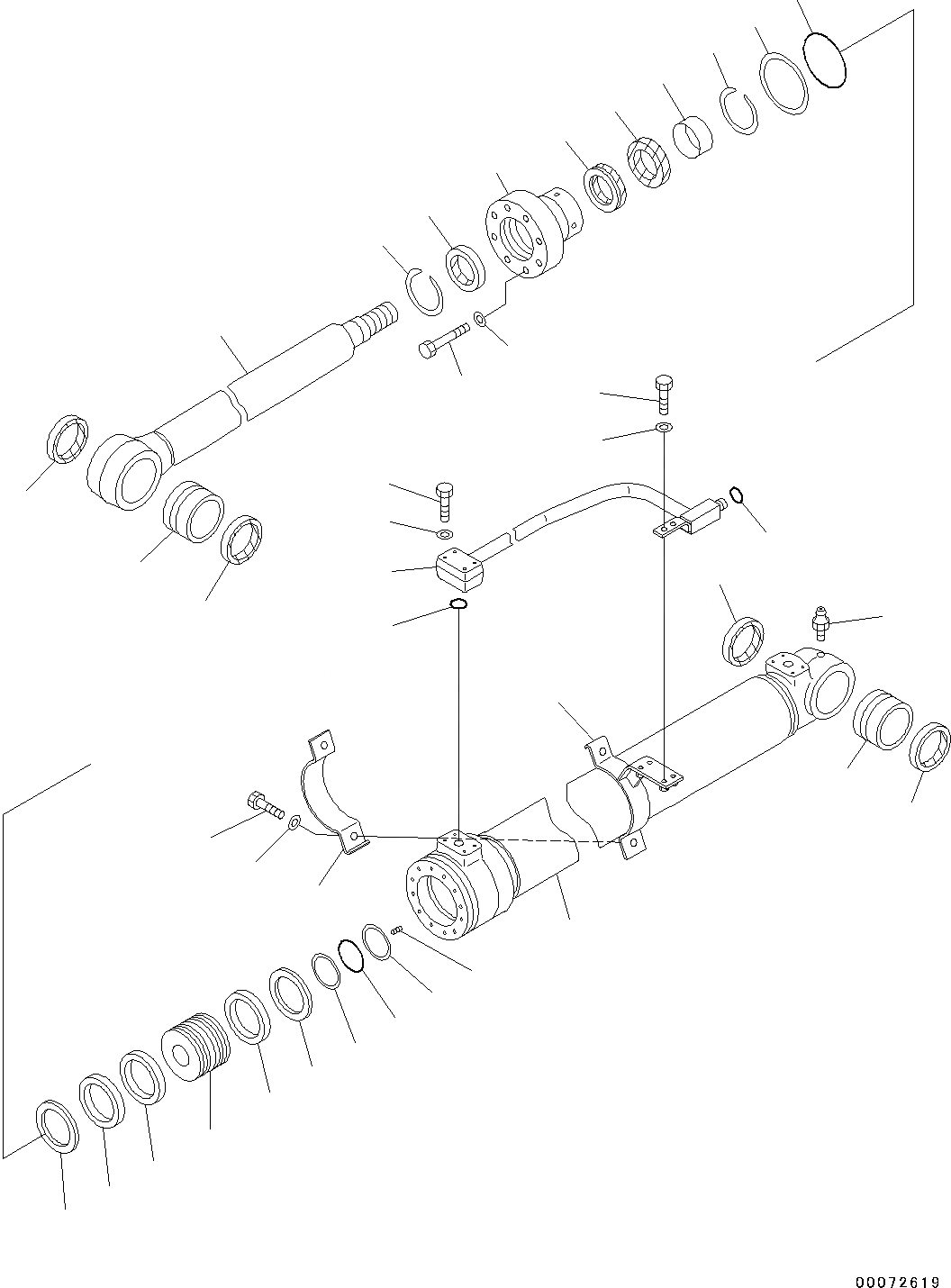 Схема запчастей Komatsu PC130-8 - ЦИЛИНДР СТРЕЛЫ, ДЛЯ КЛАПАНА ПЕРЕГРУЗКИ T РАБОЧЕЕ ОБОРУДОВАНИЕ
