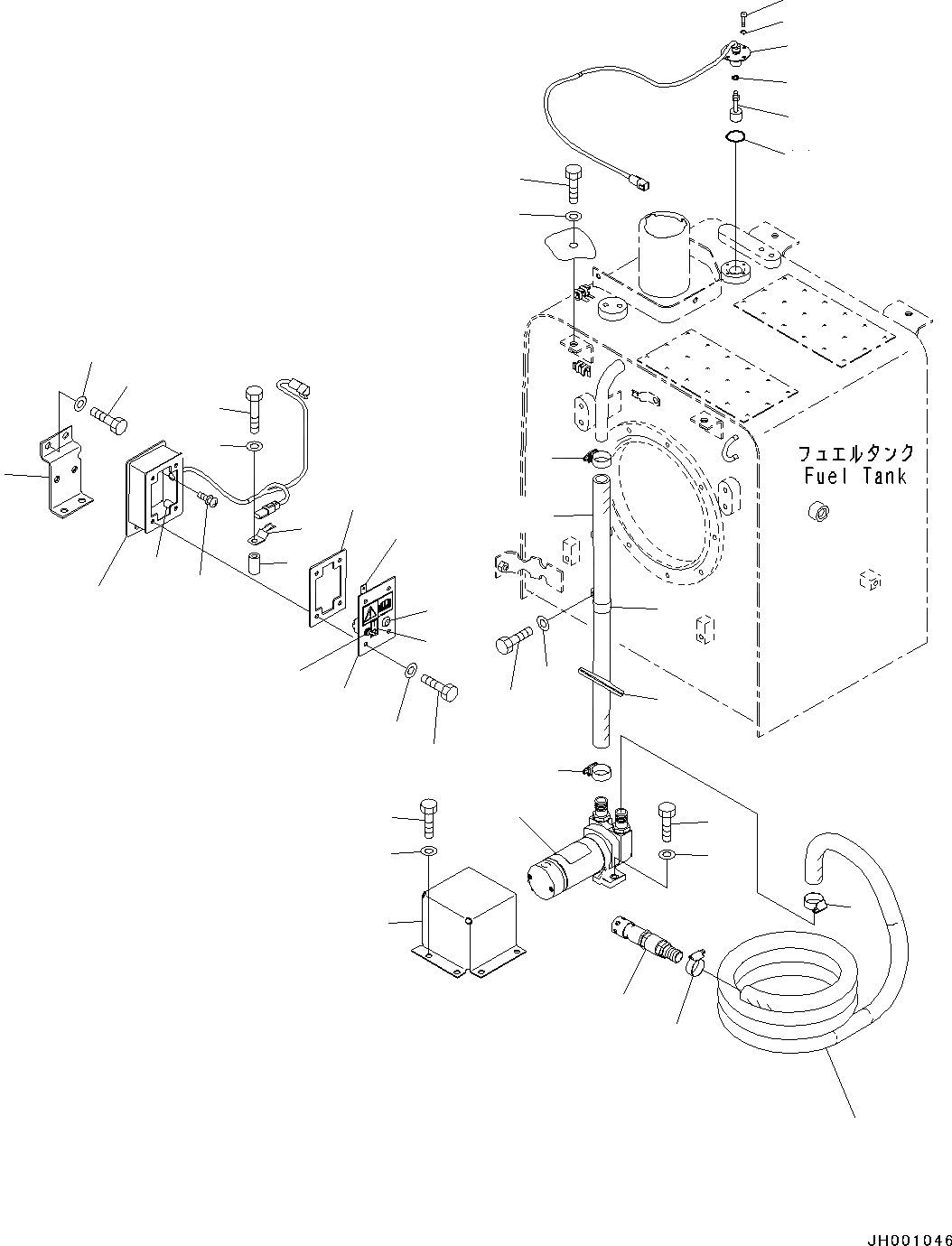 Схема запчастей Komatsu PC130-8 - НАСОС АВТОМАТИЧ. ЗАПРАВКИ ТОПЛИВА W ДРУГОЕ ОБОРУД-Е