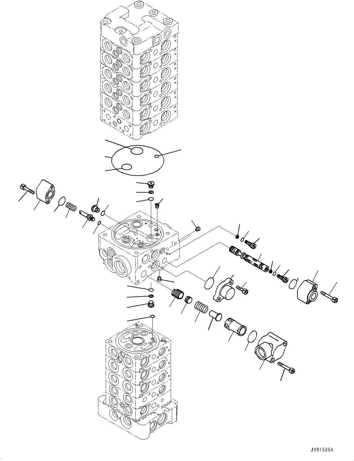 Схема запчастей Komatsu PC88MR-8 - УПРАВЛЯЮЩ. КЛАПАН, ВНУТР. ЧАСТИ (/) (№-) УПРАВЛЯЮЩ. КЛАПАН, С -ДОПОЛН. АКТУАТОР ТРУБЫ, БЕЗ СТРЕЛЫ