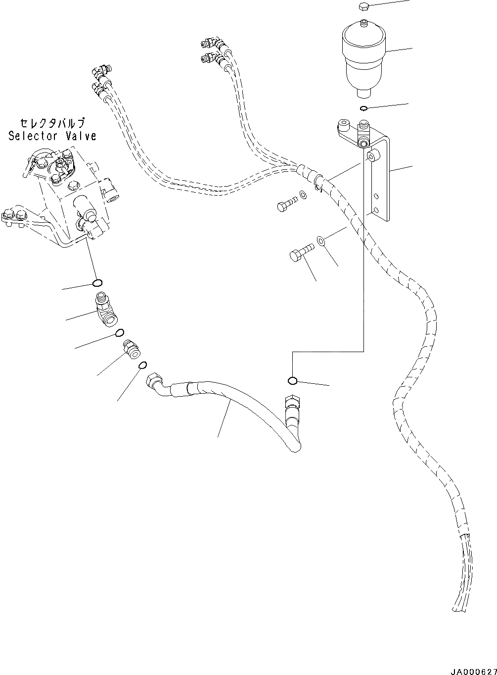 Схема запчастей Komatsu PC88MR-8 - ДОПОЛН. АКТУАТОР ТРУБЫ, АККУМУЛЯТОР (№87-) ДОПОЛН. АКТУАТОР ТРУБЫ, PROVISION ДЛЯ РЕГУЛИР. 2-СЕКЦИОНН. СТРЕЛА