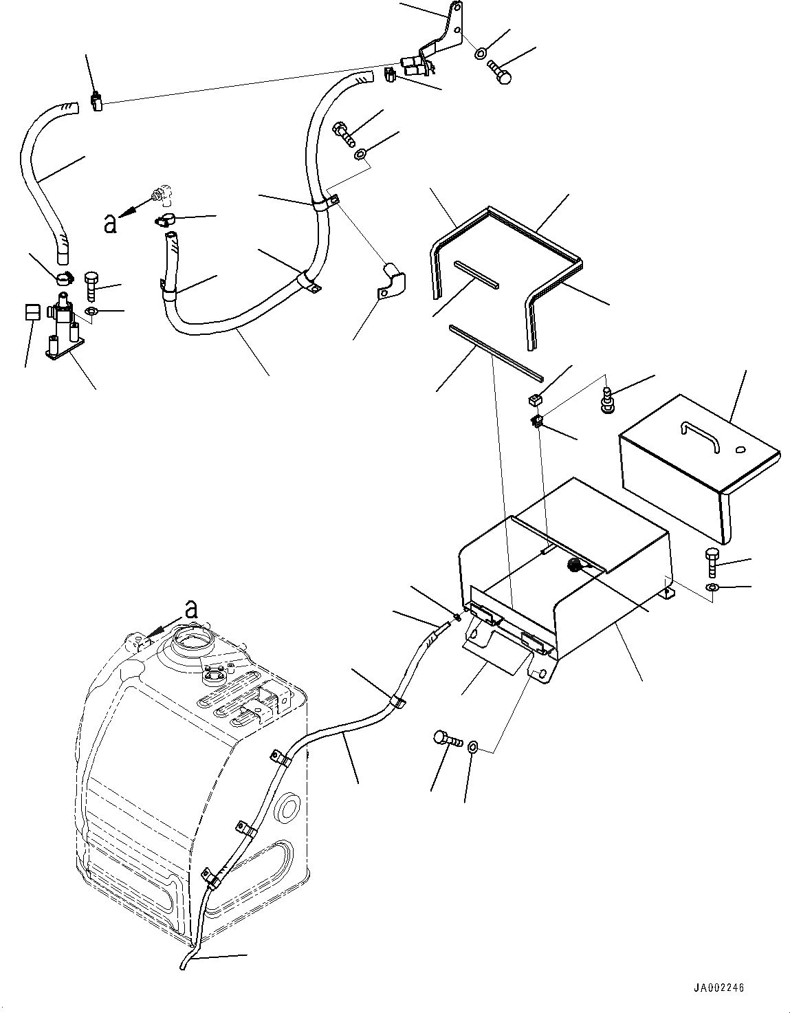 Схема запчастей Komatsu PC88MR-8 - КОРПУС ДЛЯ НАСОС АВТОМАТИЧ. ЗАПРАВКИ ТОПЛИВА (№-) КОРПУС ДЛЯ НАСОС АВТОМАТИЧ. ЗАПРАВКИ ТОПЛИВА