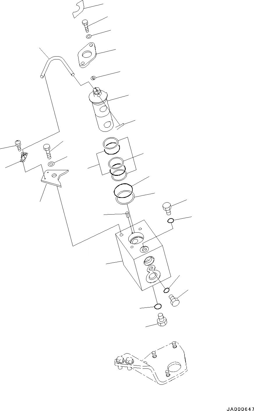 Схема запчастей Komatsu PC88MR-8 - ДОПОЛН. АКТУАТОР ТРУБЫ, SHIFT PATTERN КЛАПАН СЕЛЕКТОРА (/) (№-) ДОПОЛН. АКТУАТОР ТРУБЫ, С ПОВОРОТН. ОТВАЛ С ИЗМ. УГЛОМ