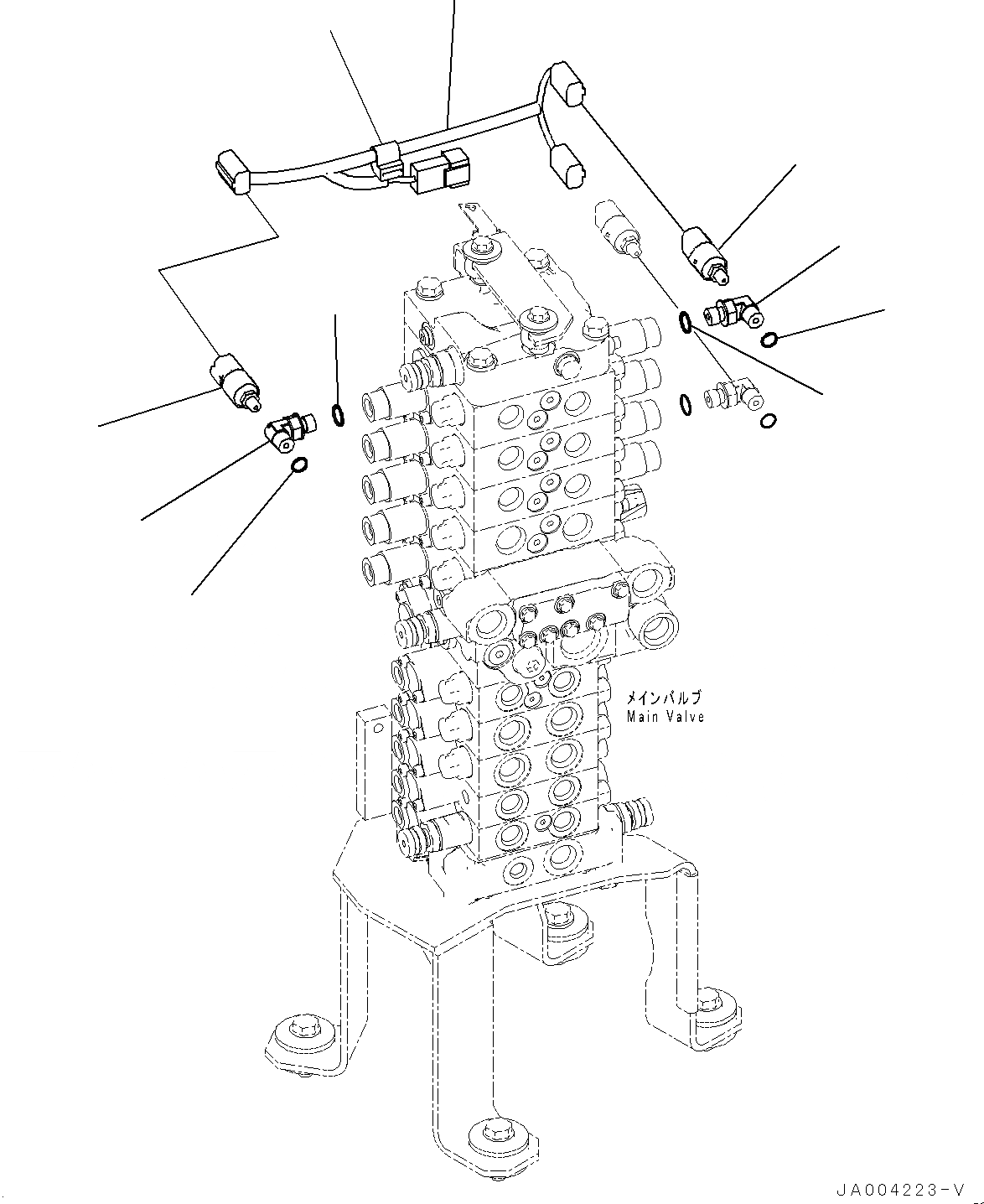 Схема запчастей Komatsu PC88MR-8 - ПРОПОРЦИОНАЛЬН. PRESSURE УПРАВЛ-Е (PPC) КЛАПАН ТРУБЫ, ПАТРУБОК (№-) ПРОПОРЦИОНАЛЬН. PRESSURE УПРАВЛ-Е (PPC) КЛАПАН ТРУБЫ, ДЛЯ MACHINE С SHIFT PATTERN (ISO/ЭКСКАВАТ.) КЛАПАН СЕЛЕКТОРА, С ОТВ. С ИЗМ. УГЛОМ