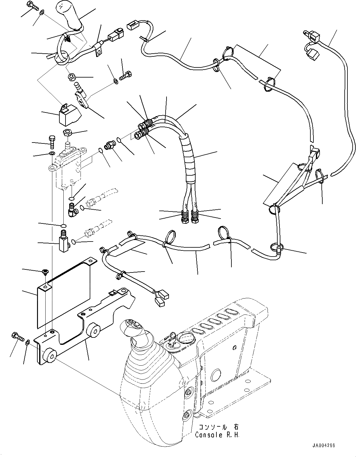 Схема запчастей Komatsu PC88MR-8 - ОСНОВН. КОНСТРУКЦИЯ, РЫЧАГ УПРАВЛЕНИЯ ОТВАЛОМ (№-) ОСНОВН. КОНСТРУКЦИЯ, С POWER ANGEL ОТВАЛ