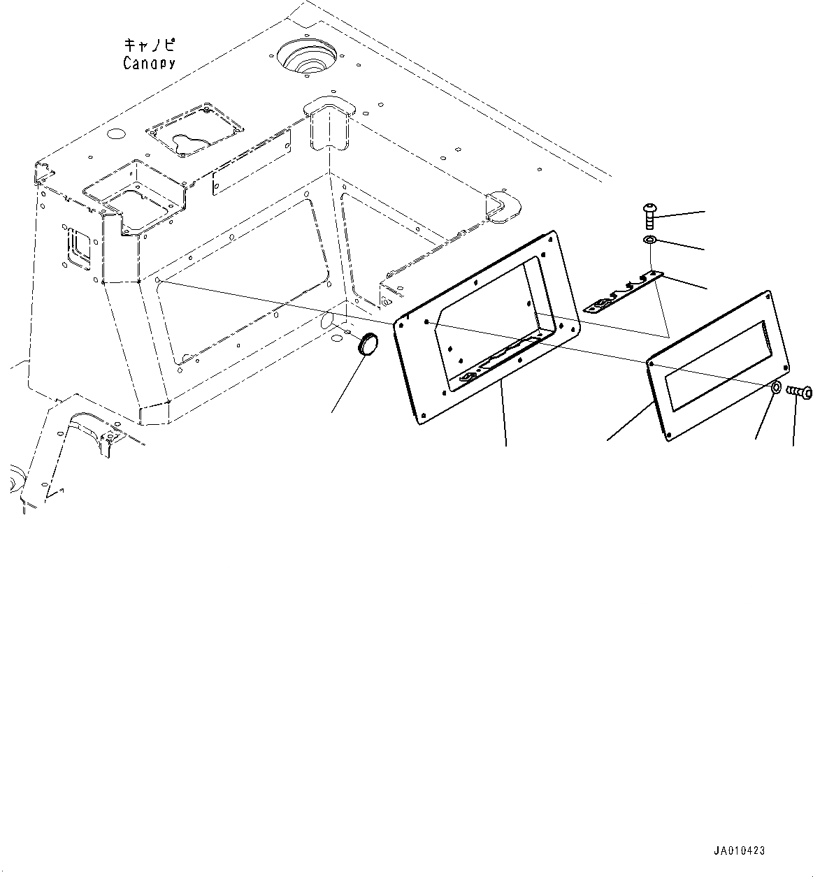 Схема запчастей Komatsu D31PX-22 - СИСТЕМА ROPS, ОСНОВН. КОНСТРУКЦИЯ ВНУТР. ПОКРЫТИЕ, ПРАВ. (№-) СИСТЕМА ROPS, С МАСТЕР КЛЮЧ, ДЛЯ TОБОД КОЛЕСАMING DOZER СПЕЦ-ЯIFICATION