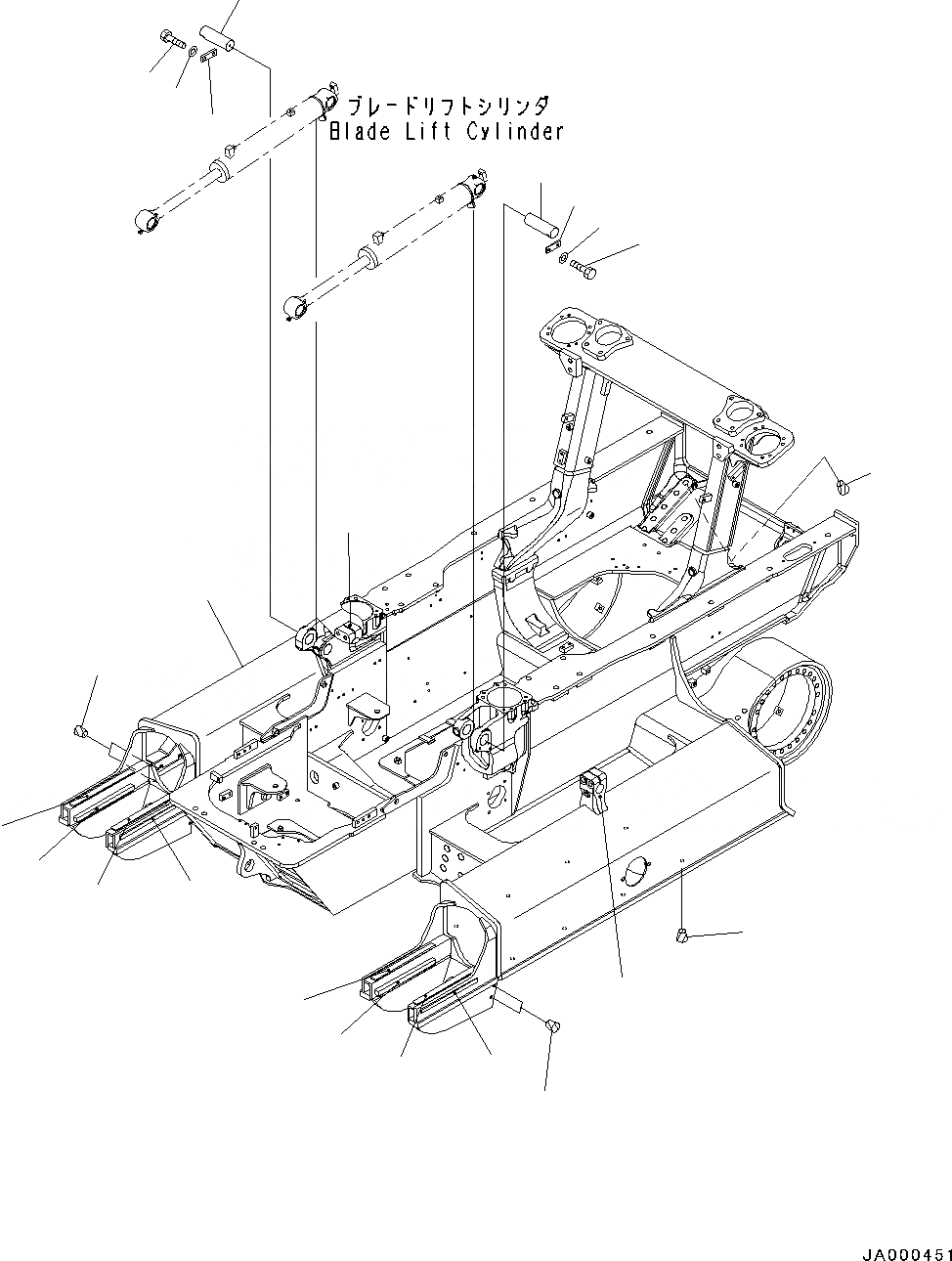 Схема запчастей Komatsu D37PX-22 - ОСНОВН. РАМА (№-) ОСНОВН. РАМА, БЕЗ ДОПОЛН. ВОДООТДЕЛИТЕЛЬ, АВТОМАТИЧ. ВОЗД. BLEEDING НАСОС ДЛЯ ТОПЛИВН. КОНТУР