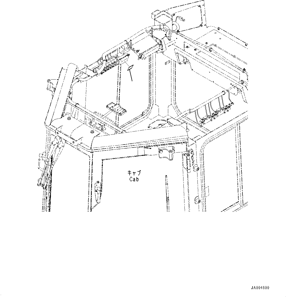 Схема запчастей Komatsu D37PX-22 - КАБИНА ROPS, ТАБЛИЧКИ (№-) КАБИНА ROPS, ДЛЯ СТРАН ЕС REGULATIONS FLEXIBILITY SCHEME, ЕС БЕЗОПАСН. REGULATION, PROVISION ДЛЯ РАДИО