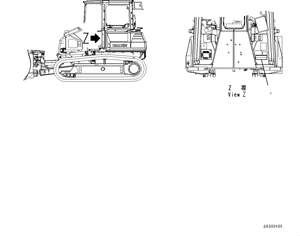 Схема запчастей Komatsu D37PX-22 - ROPS/FOPS ПЛАСТИНА (№-) ROPS/FOPS ПЛАСТИНА, АНГЛ.