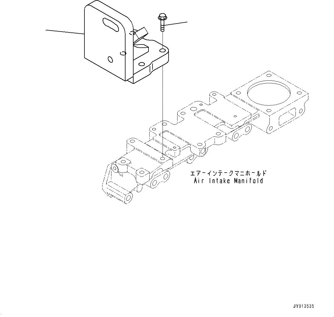 Схема запчастей Komatsu SAA4D95LE-5AA - КОМПРЕССОР КОРПУС (№-) КОМПРЕССОР КОРПУС