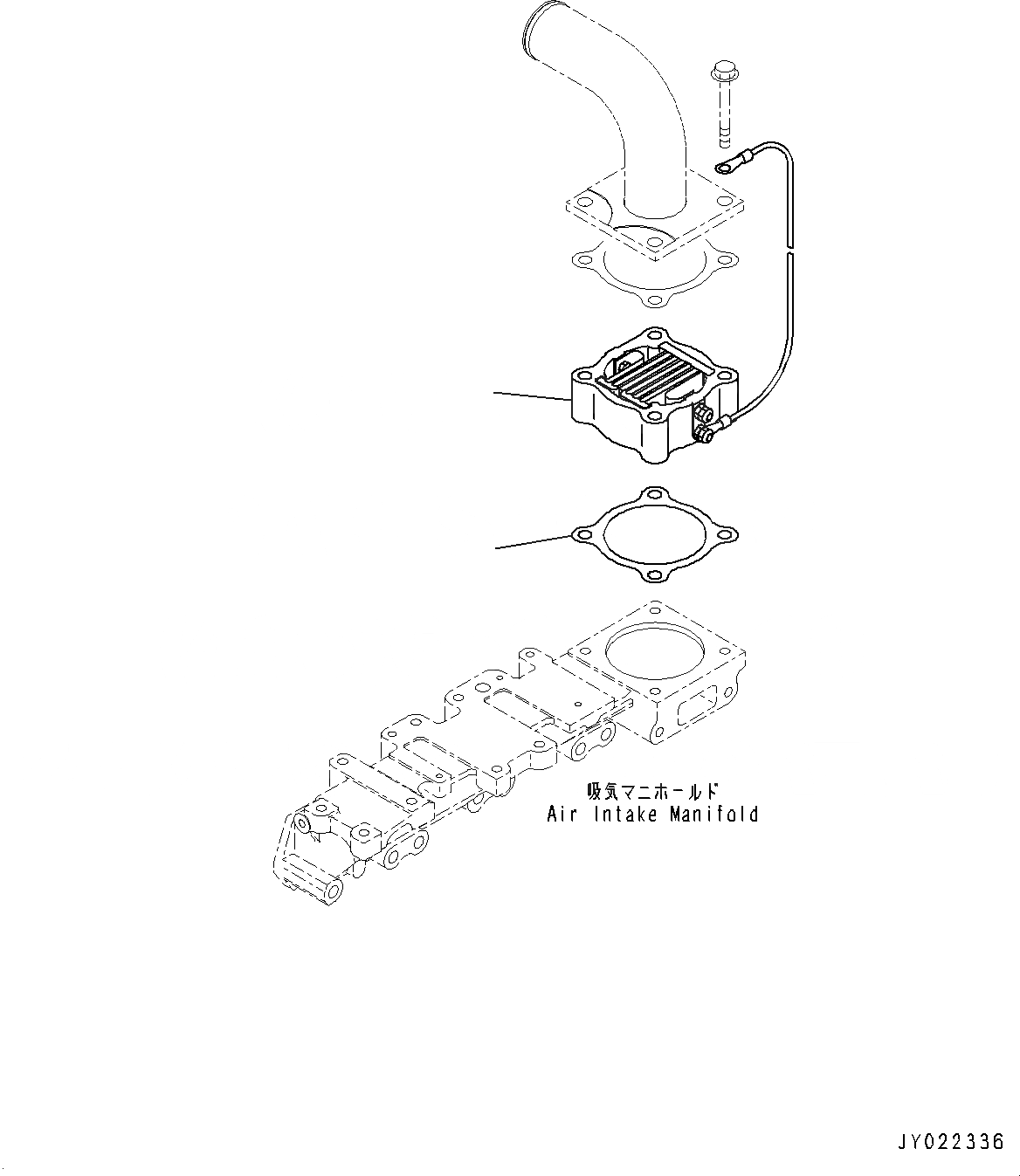 Схема запчастей Komatsu SAA4D95LE-5E - ПОДОГРЕВАТЕЛЬ ВПУСКА ВОЗДУХА (№7-) ПОДОГРЕВАТЕЛЬ ВПУСКА ВОЗДУХА
