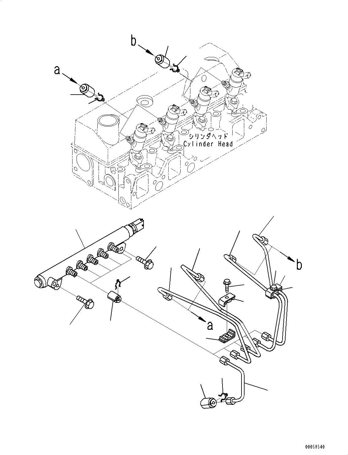 Схема запчастей Komatsu SAA4D95LE-5E - ЧАСТИ PERДЛЯMANCE, COMMON RAIL (№7-) ЧАСТИ PERДЛЯMANCE