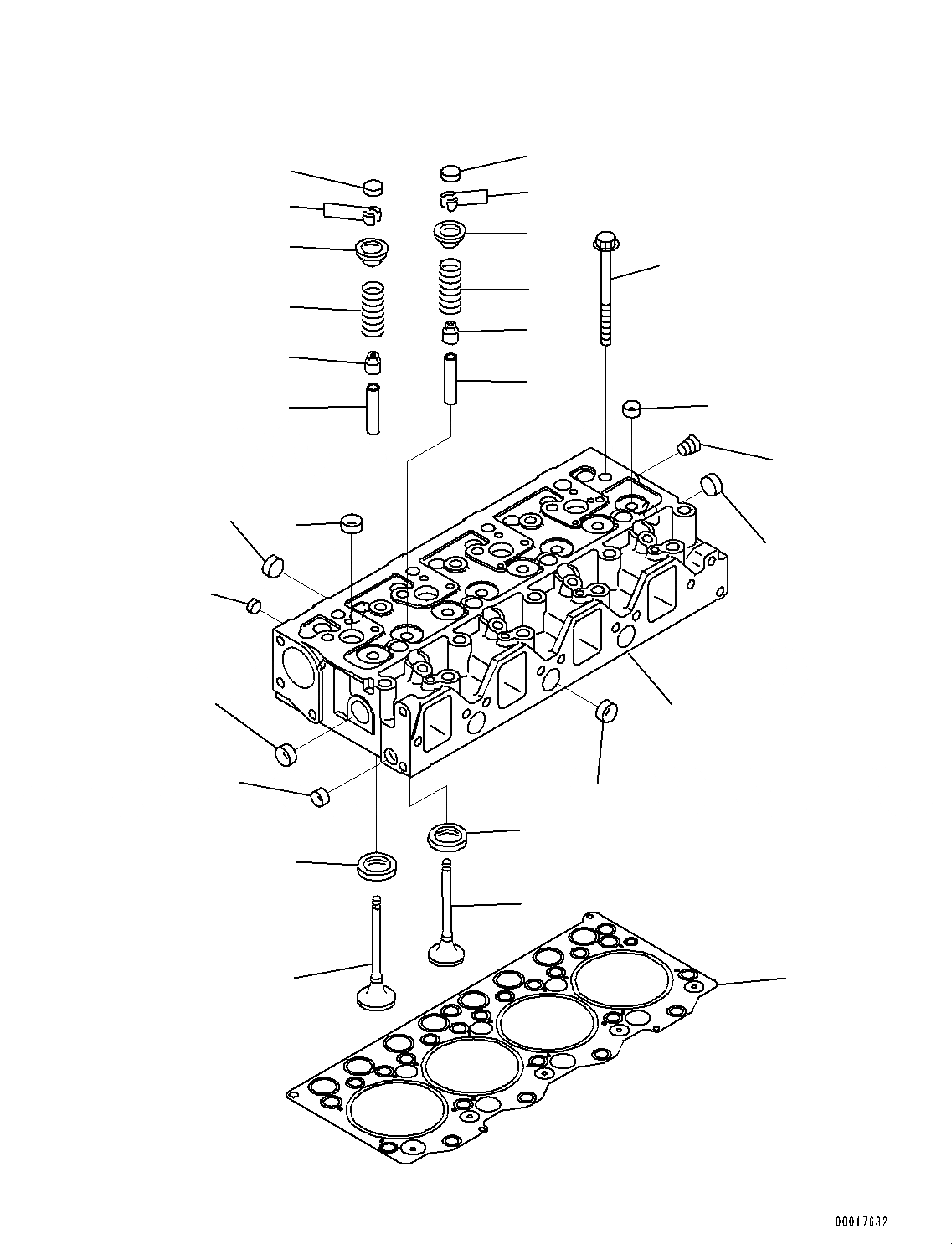 Схема запчастей Komatsu SAA4D95LE-5E - ЧАСТИ PERДЛЯMANCE, ГОЛОВКА ЦИЛИНДРОВ (№97-) ЧАСТИ PERДЛЯMANCE, ДЛЯ СТРАН ЕС БЕЗОПАСН. REGULATION