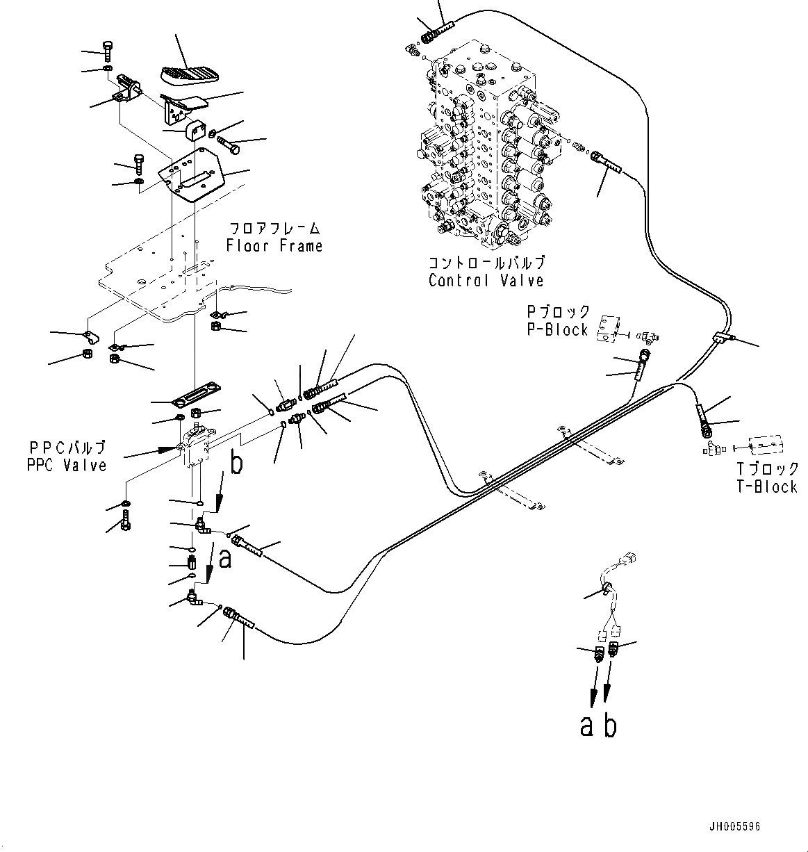 Схема запчастей Komatsu PC400LC-8 - КАБИНА, ПОЛ, 1 УПРАВЛ. НАВЕСН. ОБОРУД. (№77-) КАБИНА, ДЛЯ АВСТРАЛИИ