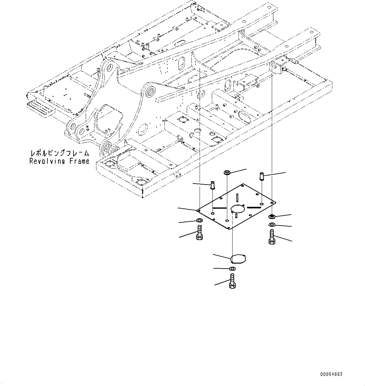 Схема запчастей Komatsu PC400LC-8 - НИЖН. КРЫШКА, (/) (№7-7) НИЖН. КРЫШКА, ДЛЯ АВСТРАЛИИ