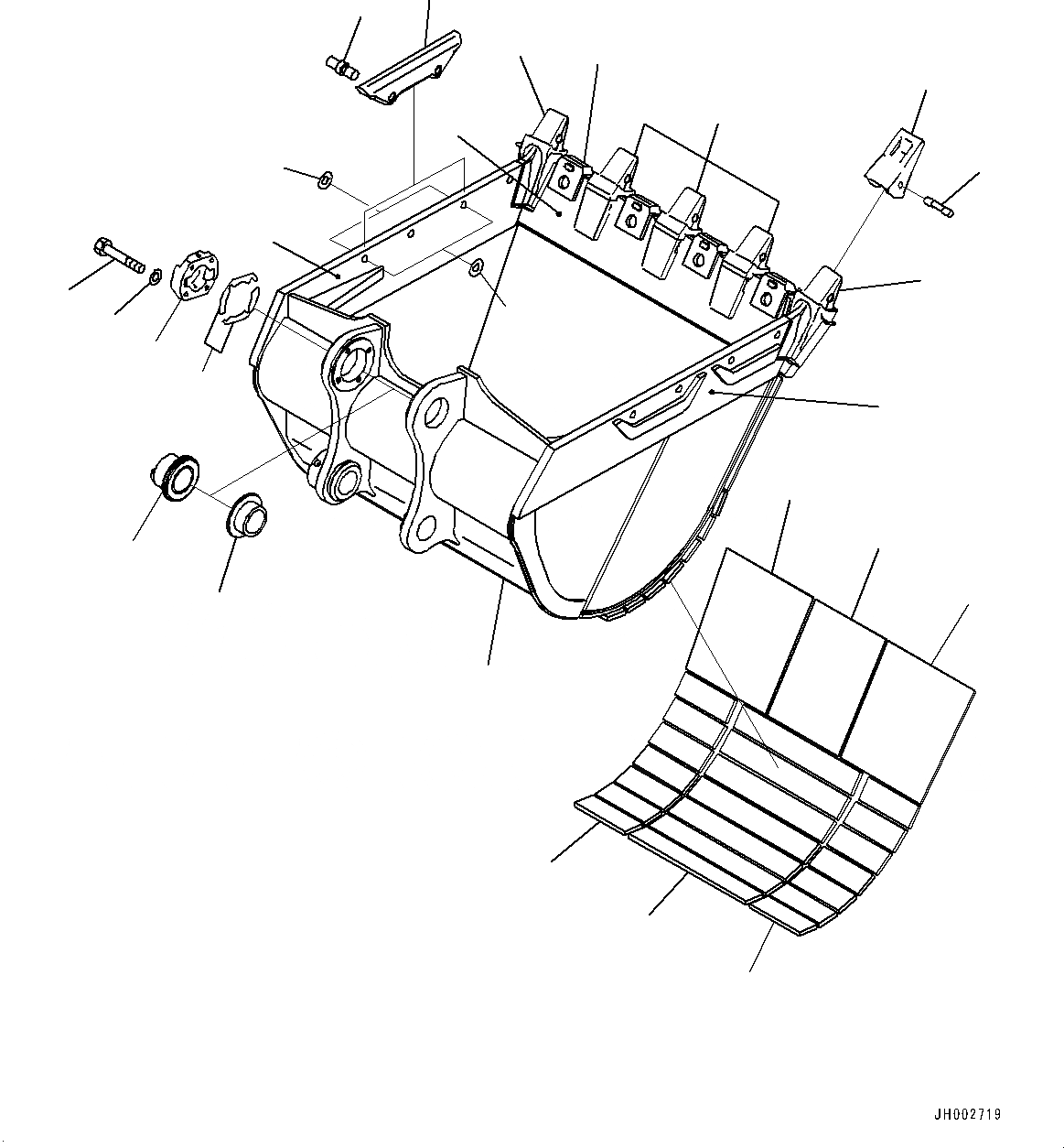 Схема запчастей Komatsu PC400LC-8 - ЭКСКАВАТ. КОВШ, КОВШ (№78-) ЭКСКАВАТ. КОВШ, .9M, 7MM, ГОРИЗОНТАЛЬН. ПАЛЕЦ, С БОКОРЕЗЫ, С ADUSTING, УСИЛ.ENED
