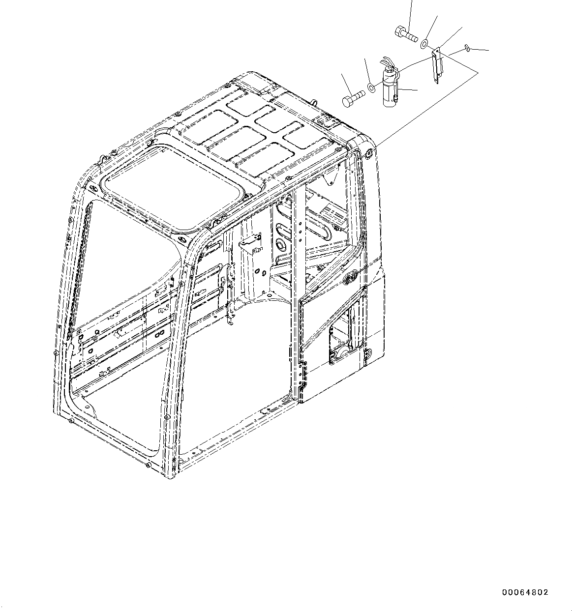 Схема запчастей Komatsu PC400-8 - ОГНЕТУШИТЕЛЬ (№7-77) ОГНЕТУШИТЕЛЬ, ИСПАНИЯ