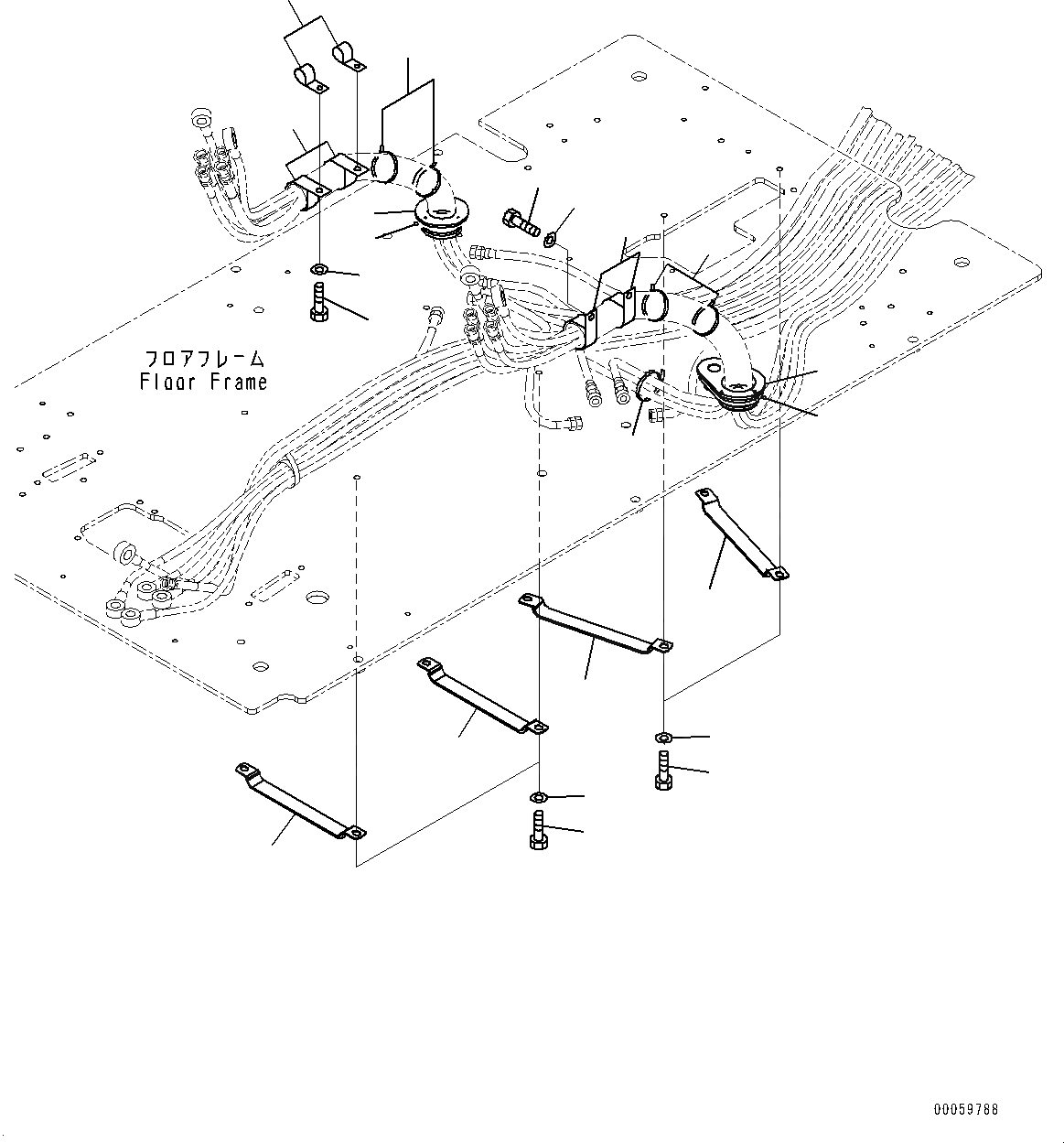 Схема запчастей Komatsu PC400-8 - КАБИНА, ПОЛ ТРУБЫ (№7-) КАБИНА, ПРАВ. И ЗАДН. ФИКС. ОКНА, -ДОПОЛН. АКТУАТОР ТРУБЫ, АККУМУЛЯТОР, С COLOR MULTI МОНИТОР, KOMTRAX, GPRS