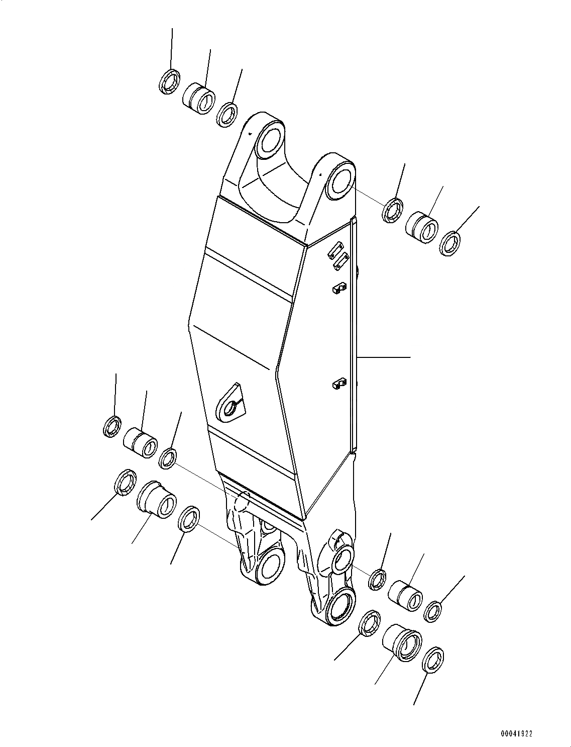 Схема запчастей Komatsu PC400-8 - РУКОЯТЬ (№7-) РУКОЯТЬ, ПРЯМАЯ ЛОПАТА CONFIGURATION