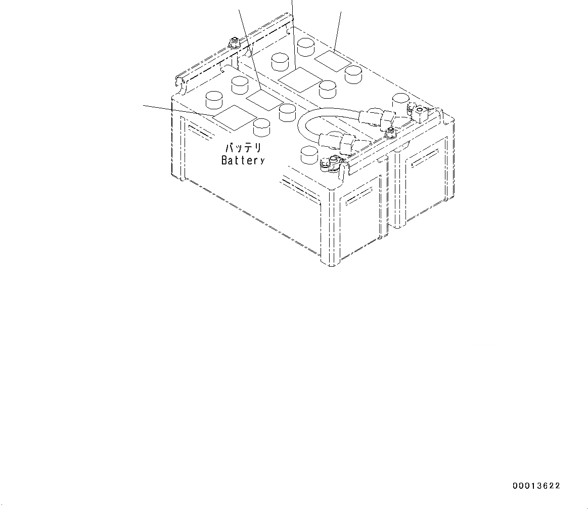 Схема запчастей Komatsu PC400-8 - ПРЕДУПРЕЖДАЮЩ. МАРКИРОВКАS, АККУМУЛЯТОР (№7-7) ПРЕДУПРЕЖДАЮЩ. МАРКИРОВКАS, АККУМУЛЯТОР, ИСПАНИЯ-АНГЛ., США