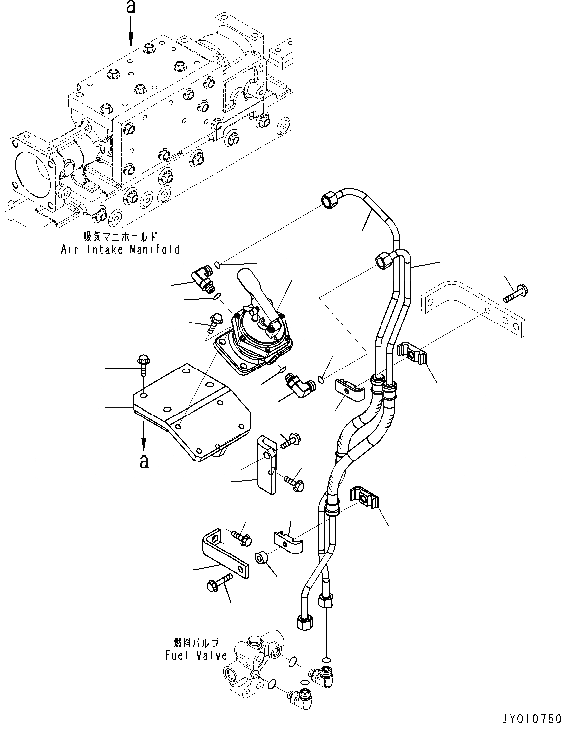 Схема запчастей Komatsu SAA6D125E-5F - PREФИЛЬТР., PОБОД КОЛЕСАING НАСОС И ТРУБЫ (№-8) PREФИЛЬТР.