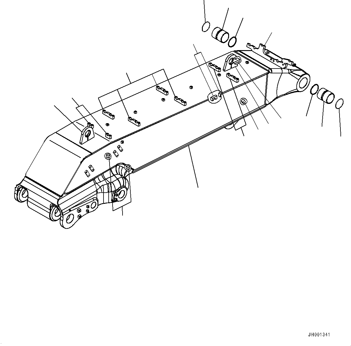 Схема запчастей Komatsu PC400-8R - СТРЕЛА, СТРЕЛА И ВТУЛКА (№7-) СТРЕЛА, ПРЯМАЯ ЛОПАТА CONFIGURATION, EXTREME ХОЛОДН. AREA СПЕЦ-ЯIFICATION (- DEG C)