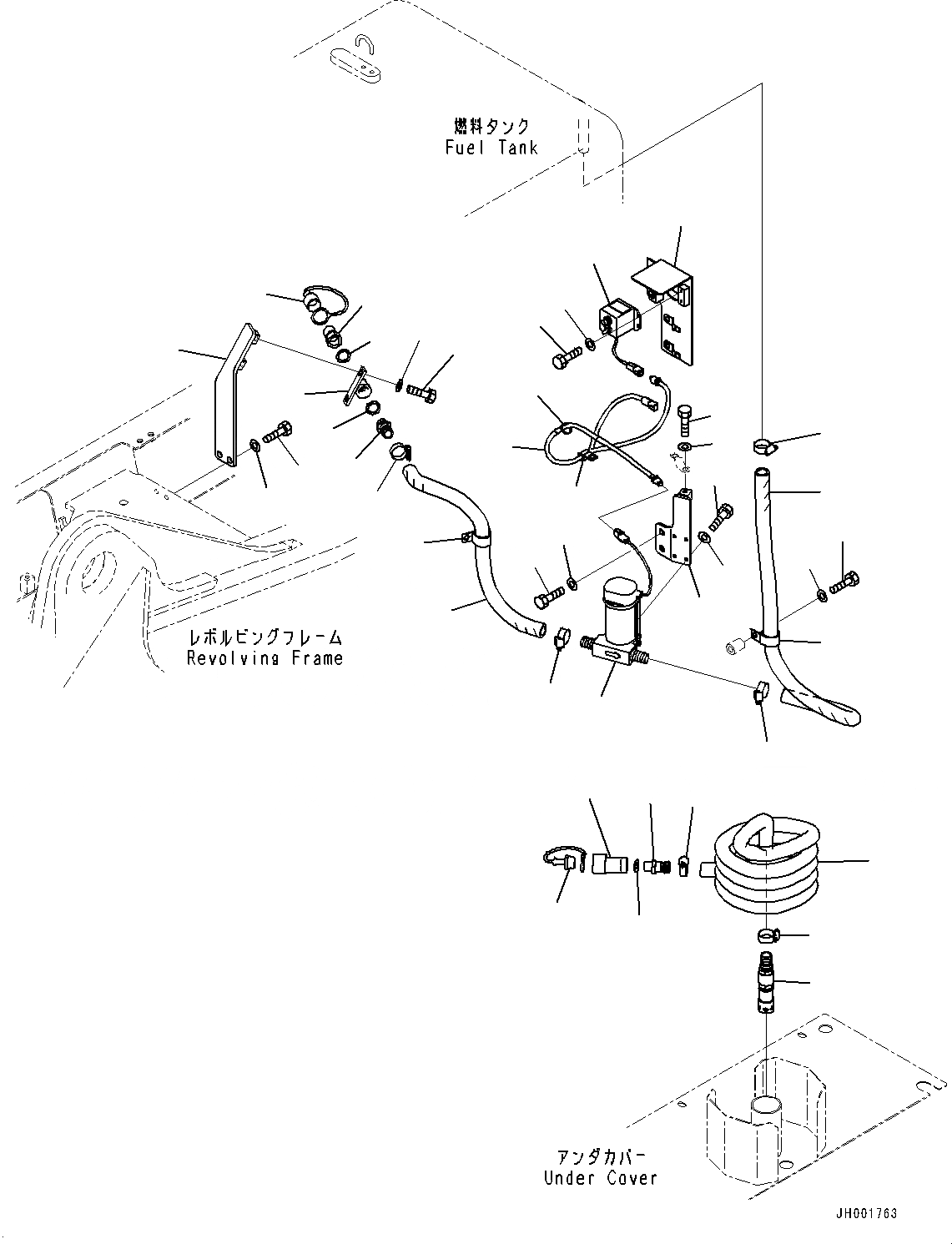 Схема запчастей Komatsu PC400-8R - ЗАПРАВОЧН.LING НАСОС (№7-) ЗАПРАВОЧН.LING НАСОС, EXTREMELY BAD ТОПЛИВН. И ПЛОХ. ТОПЛИВО ARRANGEMENT СПЕЦ-Я. ВОДН.+DUST