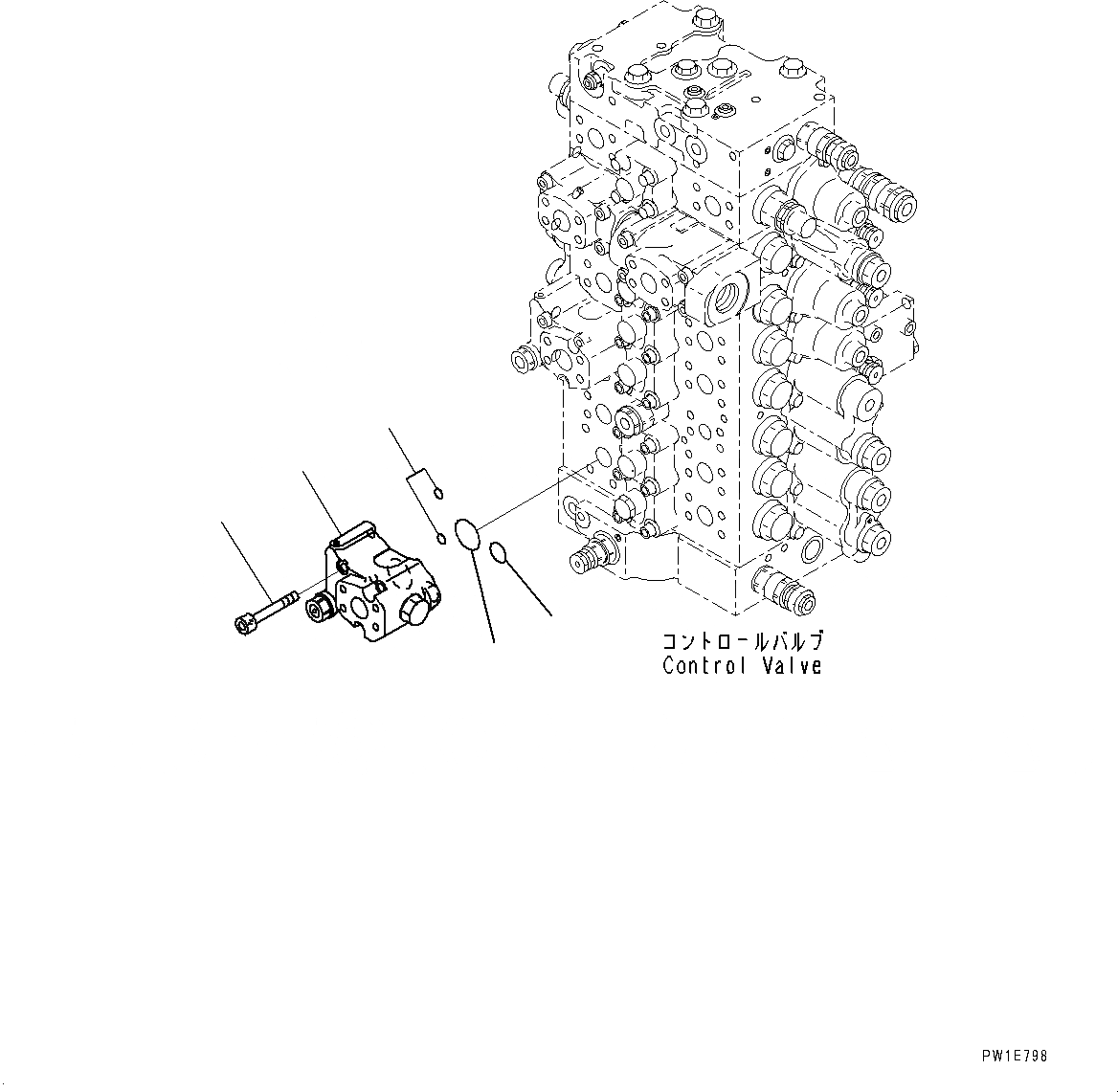 Схема запчастей Komatsu PC400LC-8R - РУКОЯТЬ ГИДРАВЛ DRIFT PREВЕНТИЛЯТОРION КЛАПАН (№7-) РУКОЯТЬ ГИДРАВЛ DRIFT PREВЕНТИЛЯТОРION КЛАПАН, РУКОЯТЬ