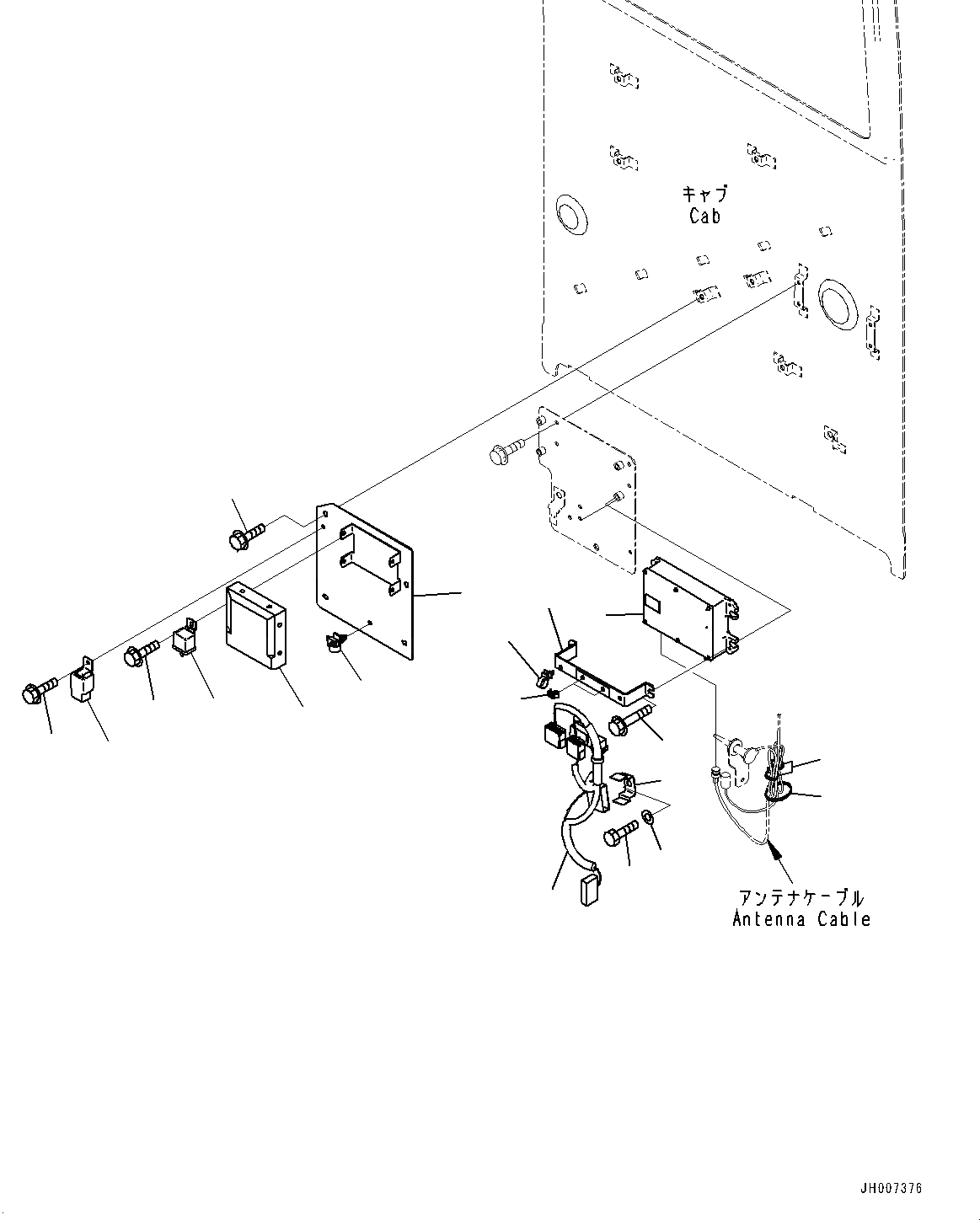 Схема запчастей Komatsu PC400LC-8R - КАБИНА, КАБИНА IN ЧАСТИ, КОНДИЦ. ВОЗДУХА И KOMTRAX КОНТРОЛЛЕР (№7-) КАБИНА, КАБИНА ROPS, ПРАВ. И ЗАДН. ФИКС. ОКНА, С AM-FM РАДИО ДЛЯ АЗИИ, KOMTRAX, GPRS