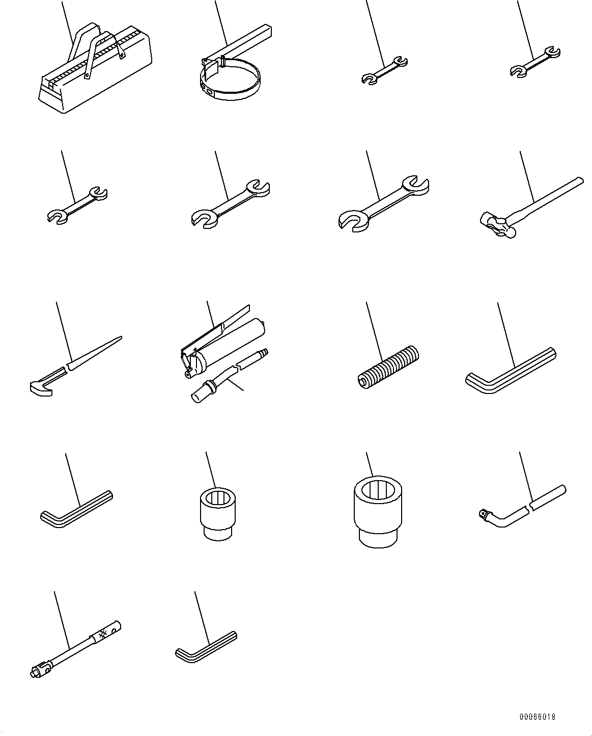 Схема запчастей Komatsu PC400LC-8R - ОСНОВН. ИНСТРУМЕНТ SET (№7-) ОСНОВН. ИНСТРУМЕНТ SET